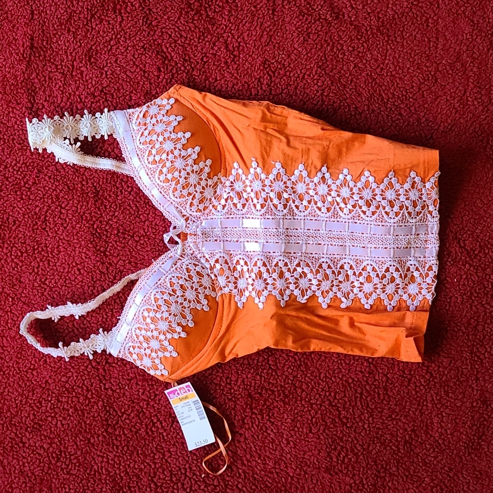 Adorable orange tank top